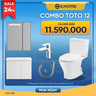 Combo Thiết Bị Vệ Sinh TOTO Kèm Tủ Gương